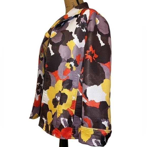 Sara Isabella floral open jacket size L - Picture 7 of 11